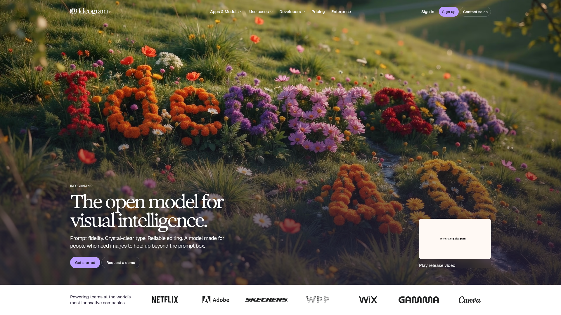 Screenshot of the Ideogram page analyzed in this UX review