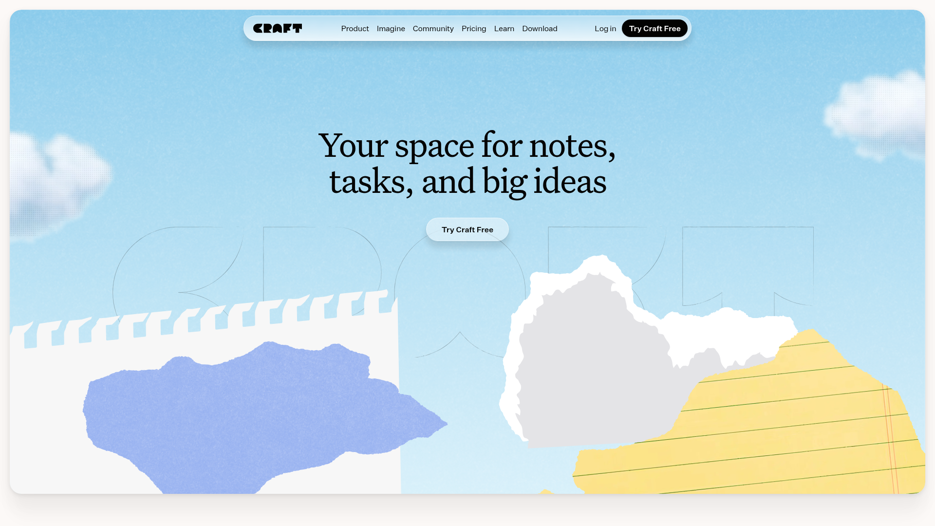 Screenshot of the Craft Do page analyzed in this UX review